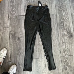 Fashion Nova Black leather Pants